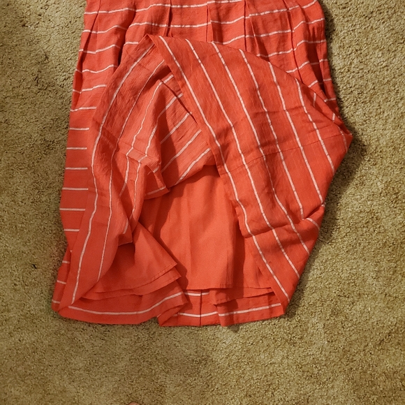 Talbots sleeveless collared dress  orange lined sz 14 nwt - Picture 7 of 8